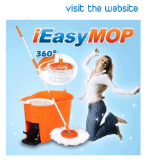 i Easy Mop Pembersih Lantai & Ruangan Rumah Tangga, Kantor, Supermarket, Mobil, Toilet dgn 360° Putaran