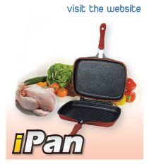 iPan Chefer JUMBO Double Pressure Oven Pan, Panci Serba Guna 5 in 1